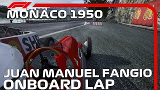 F1 1950 Monaco  Juan Manuel Fangio Onboard  Assetto Corsa [upl. by Dyane]