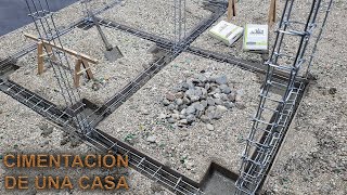 ¿COMO CONSTRUIR LOS CIMIENTOS DE UNA CASA EXPLICADO PASO A PASO  CONSTRUCCIÓN  ALBAÑILERIA [upl. by Adgam861]