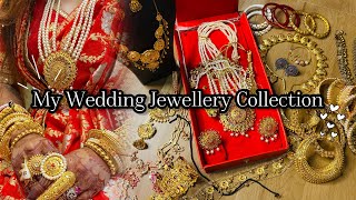 My Wedding Jewellery Collection 🥰  HALDI Jewellery  Gold Jewellery  SohAni SohAniWedding [upl. by Rehtnug]