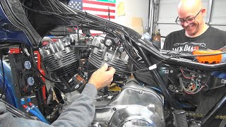 118 1983 fxrt shovelhead dyna ignition timing adj brake repair 197984 FXR FLT harley tatro machine [upl. by Renferd]