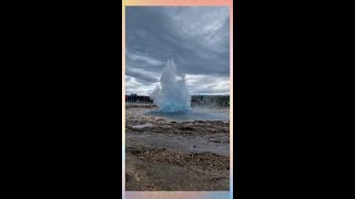 Iceland  Geysir  Geyser  Plumbing Hot Spring [upl. by Hairahcez]