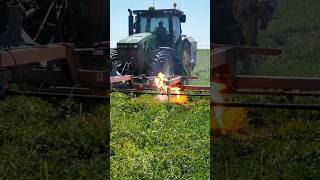 weed zapper farm agriculture johndeere weedzapper [upl. by Atilehs]