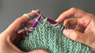 Are you tired of stockinette stitch How to knit this denser and insulated knitting pattern [upl. by Wasserman]