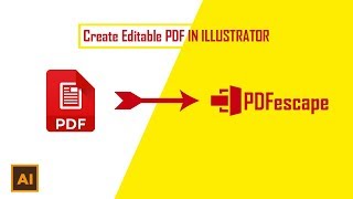 How to Create Editable PDF in illustrator [upl. by Cori]