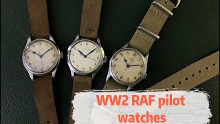 1940s WW2 Pilot Watches For the Royal Air Force  RAF  Military Watches 6B159 [upl. by Arvad976]