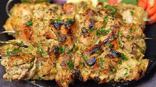 Soft And Juicy Chicken Tikka Recipe  Restaurant Style Chicken Malai Tikka On Gas Stove [upl. by Wallford]