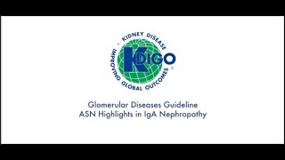 KDIGO Glomerular Diseases Guideline  ASN Kidney Week 2023 Highlights in IgA Nephropathy [upl. by Anibas]