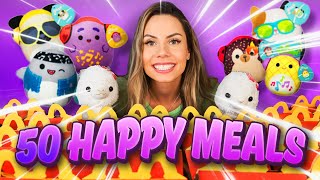 BUYING 50 HAPPY MEALS squishmallow hunt PART 2 [upl. by Nader]