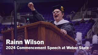 Rainn Wilsons 2024 commencement speech at Weber State University [upl. by Lightman]