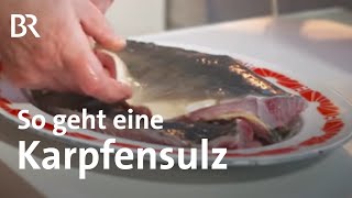 Besonderes Karpfenrezept Sülze mit Wintergemüse aus Filet und Karkassen  BR [upl. by Elleret416]