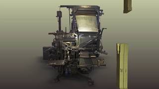 Linotype Setzmaschine  3D Animation [upl. by Butterworth]