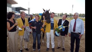 Gazza Degato amp Tom Horpestad vinner Svenskt Travderby 1 600 000 kr på Jägersro 2004 [upl. by Leuname]