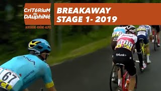 Breakaway  Stage 1  Critérium du Dauphiné 2019 [upl. by Obelia]