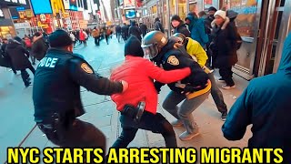 It Begins… NYC Starts Arresting Migrants [upl. by Nalahs]