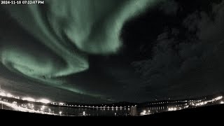 Kiruna Swedish lapland Northern Lights November 10th [upl. by Naicul]