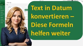 Text in Datum konvertieren Formeltipps in Excel [upl. by Acima955]