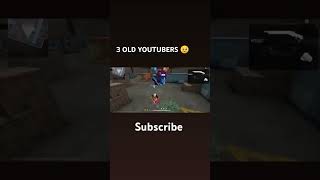 OLD YOUTUBERS WHO LEFT THE FREE FIRE 🥺  freefire ffolddays ff shorts short gaming fftechz [upl. by Esylla]