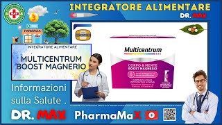 ❤️‍🔥 MULTICENTRUM BOOST MAGNERIO Integratore Alimentare 🩺 Info Salute 👔 Salute [upl. by Siletotsira]