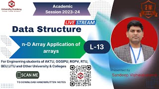 DSUC13 Multidimensional Array Representation in Memory  n dimensional array in data structure [upl. by Irak]