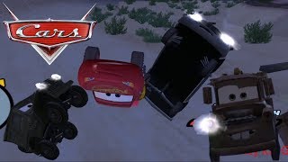 Disney Pixars Cars Movie Game  Crash Mcqueen 55  Greetings At Night [upl. by Yruoc252]