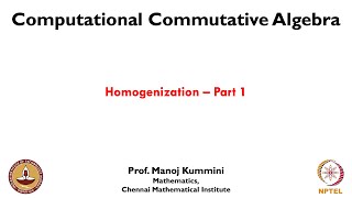 mod11lec52  Homogenization  Part 1 [upl. by Sorkin]