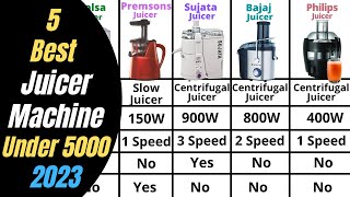 5 Best Juicer Under 5000 In India 2023  Best Slow and Centrifugal Juicer Under 5000 In India [upl. by Alleon]