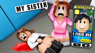 My STALKER MURDERED My SISTER in Roblox Snapchat Brookhaven RP 🏡 [upl. by Jareen]