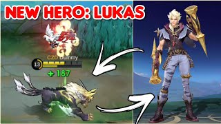 ML new hero Lukas  Skills and effect gameplay [upl. by Sorenson261]