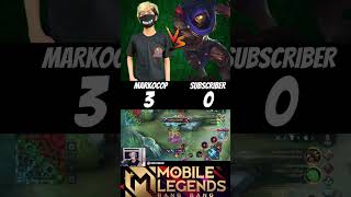 Markocop vs Subscriber 🔥 1v1 by aldous win  Epic skin markocop aldous mlbb shorts [upl. by Arielle]