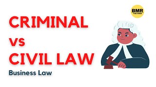 Criminal vs Civil LawBusiness Law Crash Course [upl. by Curzon]