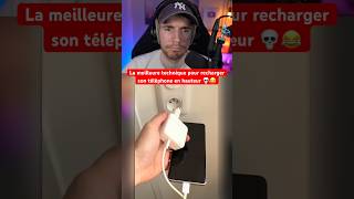 LA MEILLEURE TECHNIQUE POUR RECHARGER SON TÉLÉPHONE EN HAUTEUR 💀😂 [upl. by Htiekel]