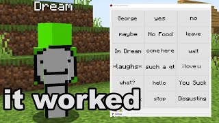 I Used A Dream Soundboard To Troll In Minecraft [upl. by Aldrich]