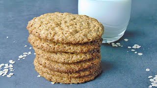 Rezept Schwedische Haferkekse selber machen  Haferflocken Kekse backen  Hafer Cookies [upl. by Whang]