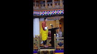 113th National DayHis Majesty The Kings Royal Address from Punakha Dzong on 17th December 2020 [upl. by Barden]