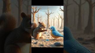 प्यासी चिड़िया की कहानी  Story of the thirsty bird cartoon hindikahani shorts [upl. by Anstus729]