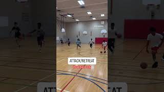 Attackretreat ball handling drill basketball ballhandling crossover hoops [upl. by Mitzl]