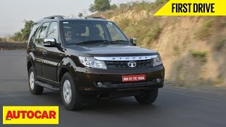 2015 Tata Safari Storme  First Drive  Autocar India [upl. by Hare]