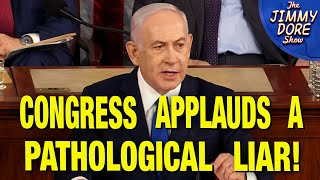 Netanyahu Spins PURE LIES To Congress [upl. by Yatnuhs]