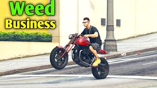 🔴GTA 5 Online  Weed Farm Business Mission  Motorcycle Clube Business  Solo Gameplay gtaonline [upl. by Llenart46]