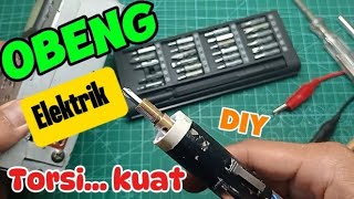 Cara Membuat Obeng Elektrik Diy bisa bolak balik diy viralvideo tutorial [upl. by Pears]