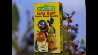 Closing To Sesame Street  Lets Eat Funny Food Songs 1999 VHS [upl. by Attiuqram203]