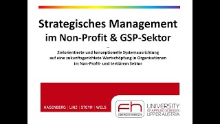 2024 HCMT Strategisches Management in NPO und GSP Sektor [upl. by Moria]