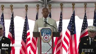 Department adds the names of 43 members to the FDNY World Trade Center Memorial Wall [upl. by Enehs115]