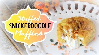 Stuffed SNICKERDOODLE Muffins  CHEAP CLEAN EATS [upl. by Aufa520]