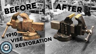 Vise Restoration  1910 Chas Parker 205P [upl. by Atnovart328]