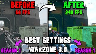 BEST PC Settings for Warzone 3 SEASON 1 Optimize FPS amp Visibility [upl. by Nethsa]