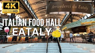 4K Amazing Upscale Italian Food Hall Walking Eataly Las Vegas  Park MGM Hotel  Las Vegas Dining [upl. by Sixele467]