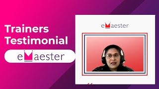 eMaester has given me the most suitable job  Review by Sujata  Testimonial [upl. by Pietje]