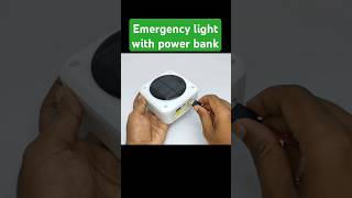 Rechargeable emergency light with powerbank  solar charging system shorts [upl. by Herzel547]