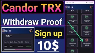 Candor TRX Withdraw Proof How to Withdraw Candor TRX Candor TRX Withdraw Candor TRX [upl. by Col]